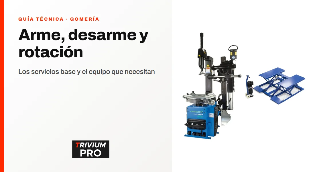 Arme y desarme y rotación: los servicios base de una gomería y el equipo que necesitan