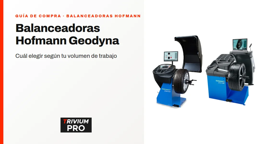 Balanceadoras Hofmann Geodyna: cuál elegir (7100, 7400L, 7600P, 7800, 9000P y 980L)