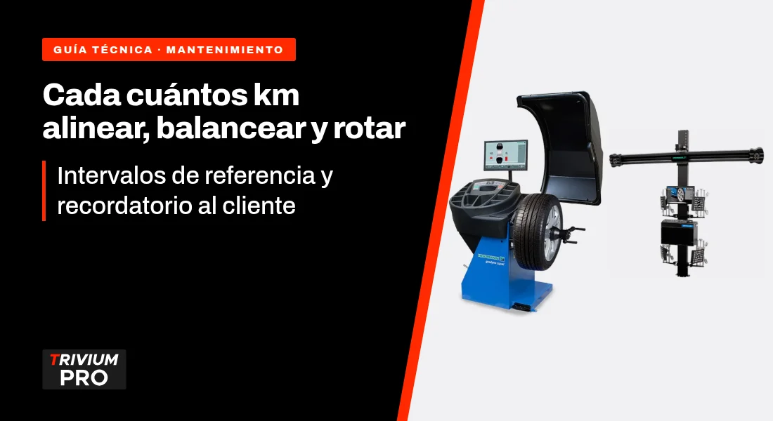 Cada cuántos kilómetros alinear, balancear y rotar los neumáticos