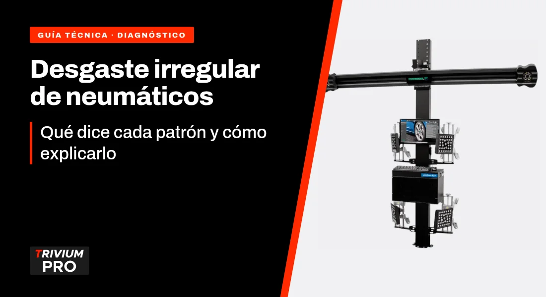 Desgaste irregular de neumáticos: qué dice cada patrón y cómo explicarlo al cliente
