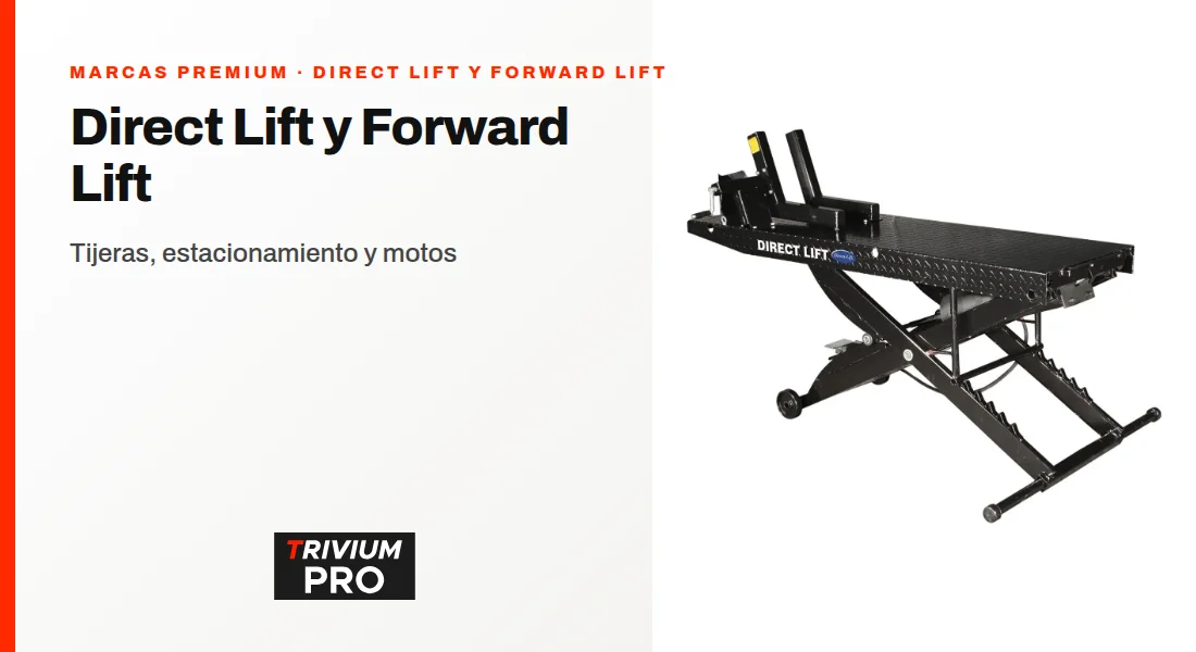 Direct Lift y Forward Lift: las líneas de Rotary para tijera, estacionamiento y motos