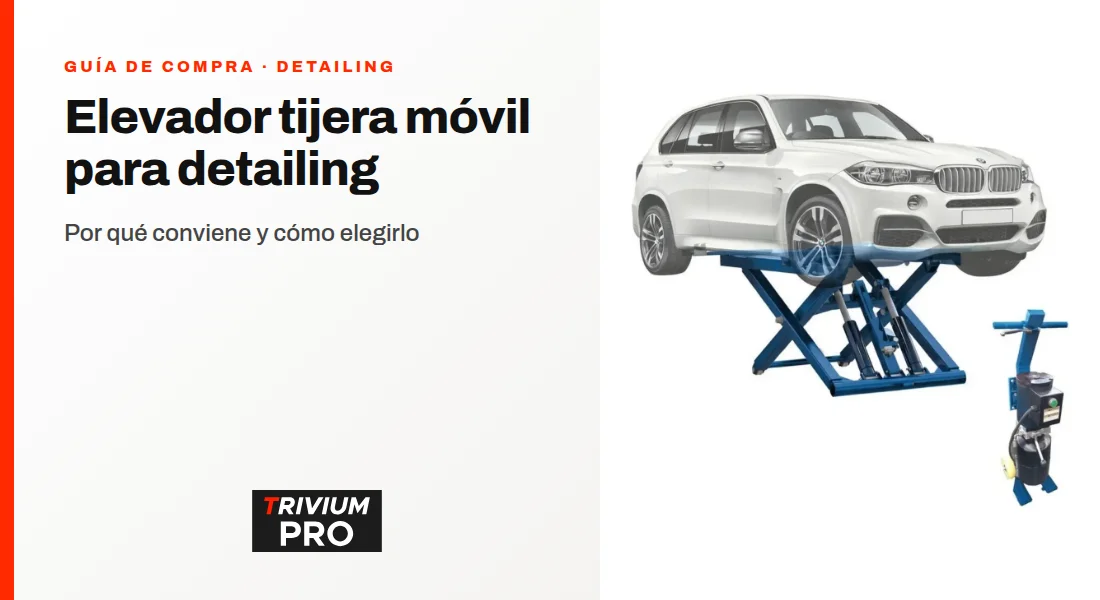Elevador tijera móvil para detailing: por qué conviene y cómo elegirlo
