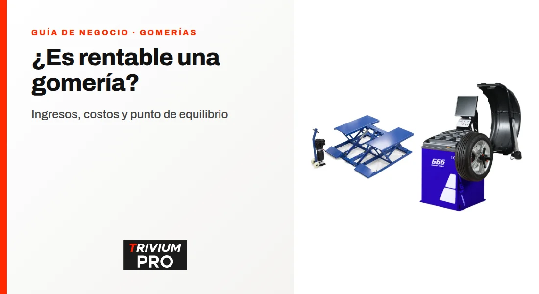 ¿Es rentable una gomería? Cómo calcular ganancias y punto de equilibrio