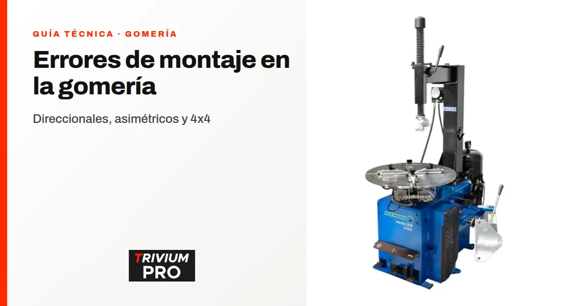 Neumáticos direccionales, asimétricos y 4x4: errores de montaje que evitar en la gomería