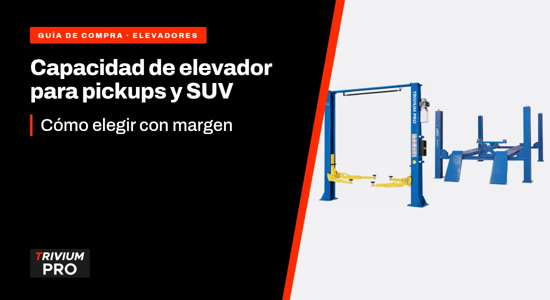 ¿Qué capacidad de elevador necesito para pickups y SUV?