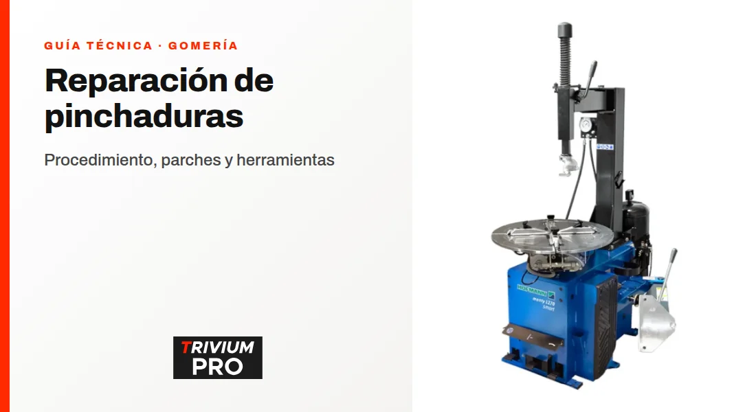Reparación de pinchaduras en la gomería: procedimiento, parches y herramientas