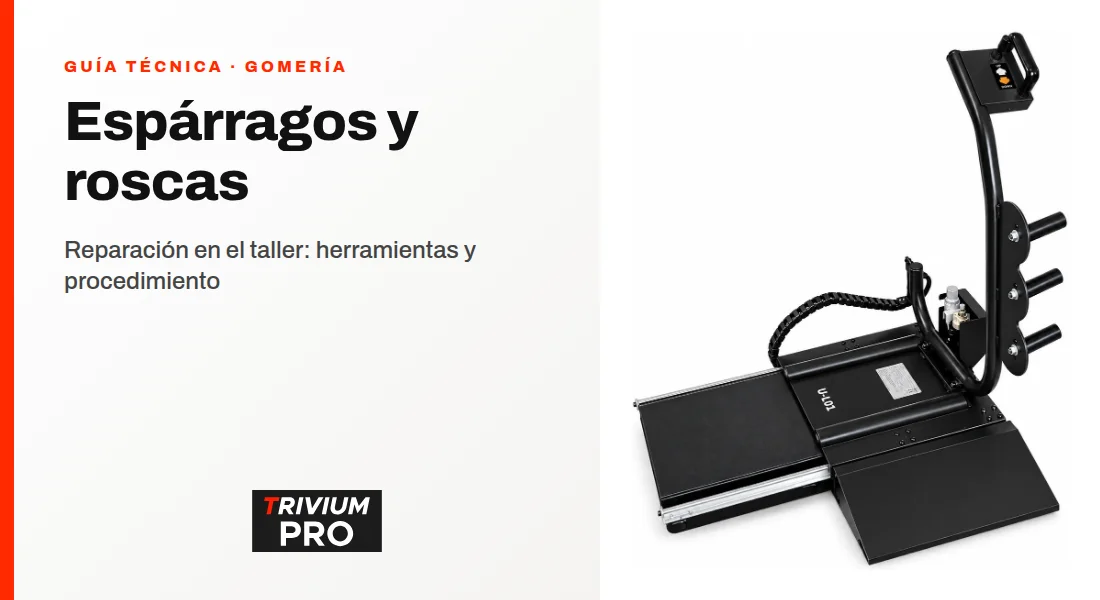 Reparar espárragos de maza y roscas dañadas en el taller: herramientas y procedimiento
