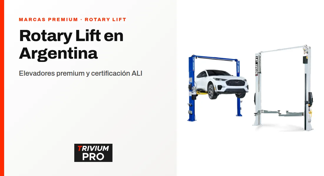 Rotary Lift en Argentina: elevadores premium, línea completa y certificación ALI