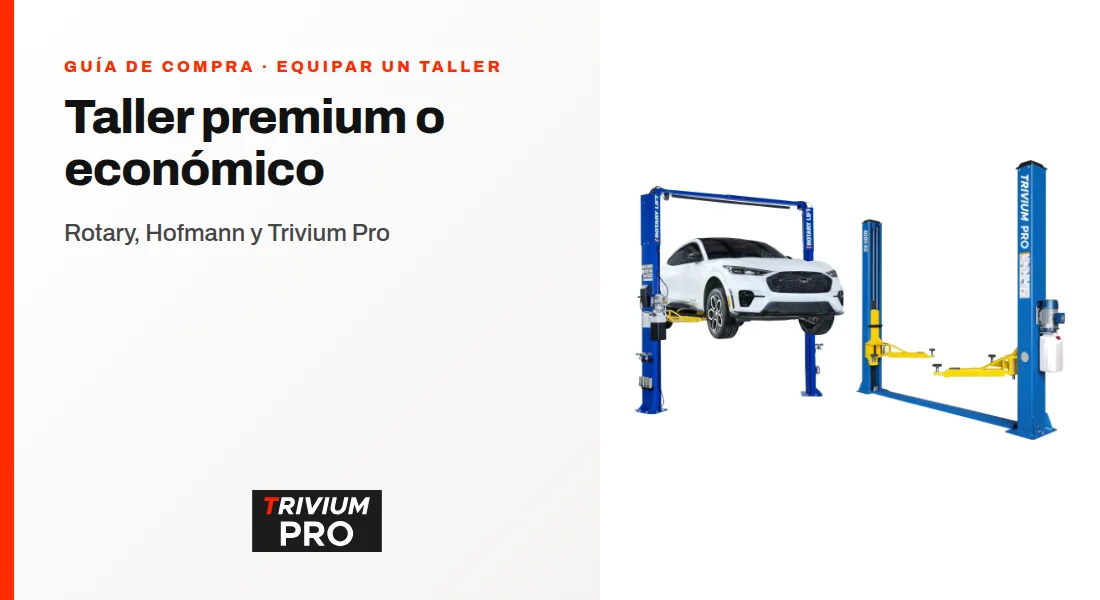 Taller premium o taller económico: dos formas de equipar con Rotary, Hofmann y Trivium Pro