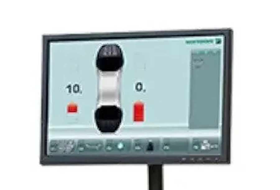 Balanceadora de Ruedas Hofmann Geodyna 7400L — Monitor de la balanceadora
