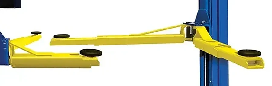 Elevador Dos Columnas 4536 kg – Rotary Lift SPOA10TRIO — Brazos de carga con topes de apoyo regulables