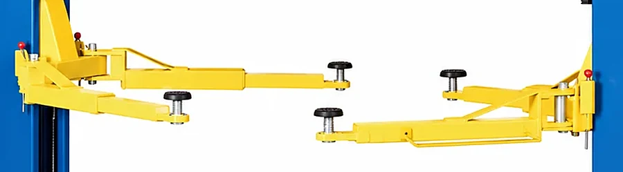 Elevador Dos Columnas 6000 kg para Vehículos Eléctricos y SUV - Trivium Pro PL-6.0-2DEB — Brazos con plataforma baja de 100 mm