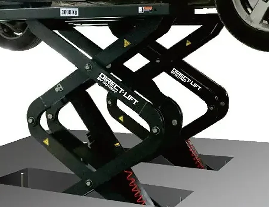 Elevador Tijera Corto 3000 kg - DL by Rotary Lift DIG30 — Mecanismo de doble tijera