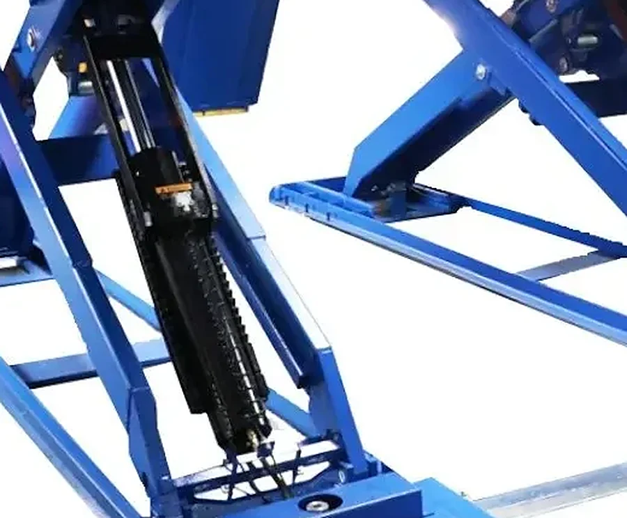 Elevador Tijera para Alineación 4500 kg - Rotary Lift XA10 — Mecanismo de tijera con cilindro hidráulico